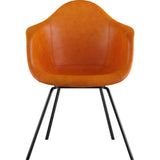 NyeKoncept Mid Century Classroom Arm Chair | Burnt Orange/Gunmetal 332011CL3