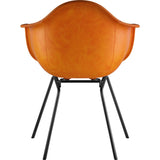 NyeKoncept Mid Century Classroom Arm Chair | Burnt Orange/Gunmetal 332011CL3