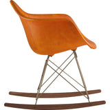 NyeKoncept Mid Century Rocker Chair | Burnt Orange/Brass 332011RO2