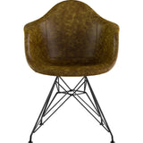NyeKoncept Mid Century Eiffel Arm Chair | Palermo Olive/Gunmetal 332012EM3