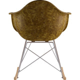 NyeKoncept Mid Century Rocker Chair | Palermo Olive/Nickel 332012RO1