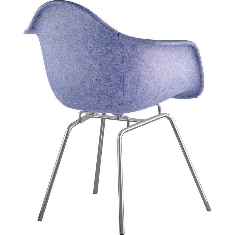 NyeKoncept Mid Century Classroom Arm Chair | Weathered Blue/Nickel 332015CL1