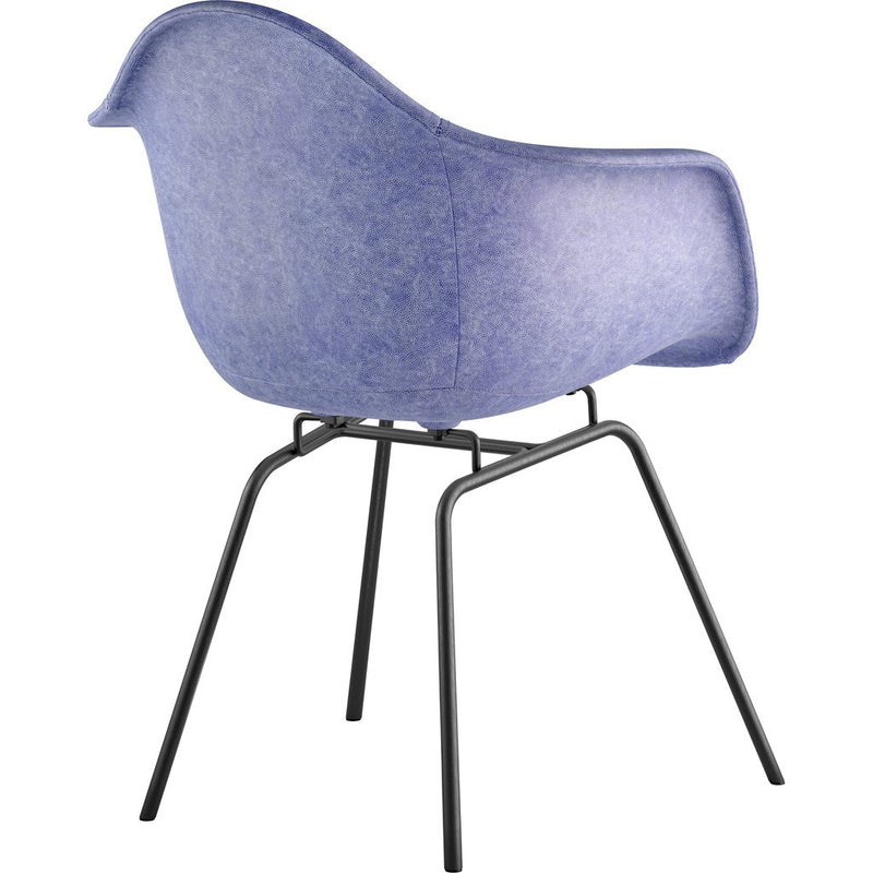 NyeKoncept Mid Century Classroom Arm Chair | Weathered Blue/Gunmetal 332015CL3