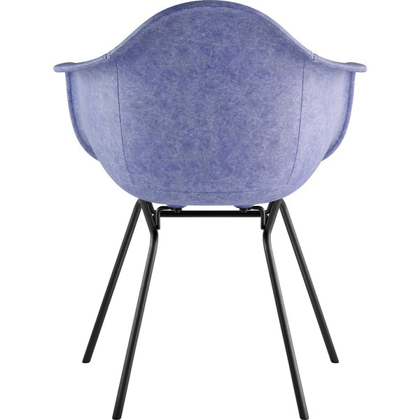 NyeKoncept Mid Century Classroom Arm Chair | Weathered Blue/Gunmetal 332015CL3