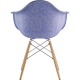 NyeKoncept Mid Century Dowel Arm Chair | Weathered Blue/Nickel 332015EW1