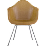 NyeKoncept Mid Century Classroom Arm Chair | Aged Maple/Nickel 332016CL1