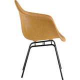 NyeKoncept Mid Century Classroom Arm Chair | Aged Maple/Gunmetal 332016CL3