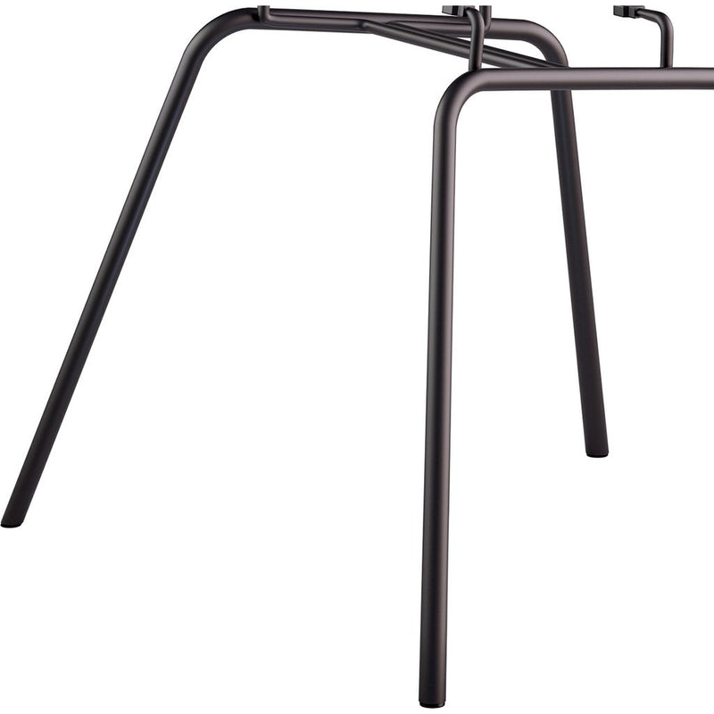 NyeKoncept Mid Century Classroom Arm Chair | Aged Maple/Gunmetal 332016CL3