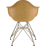 NyeKoncept Mid Century Eiffel Arm Chair | Aged Maple/Brass 332016EM2