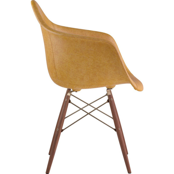 NyeKoncept Mid Century Dowel Arm Chair | Aged Maple/Brass 332016EW2