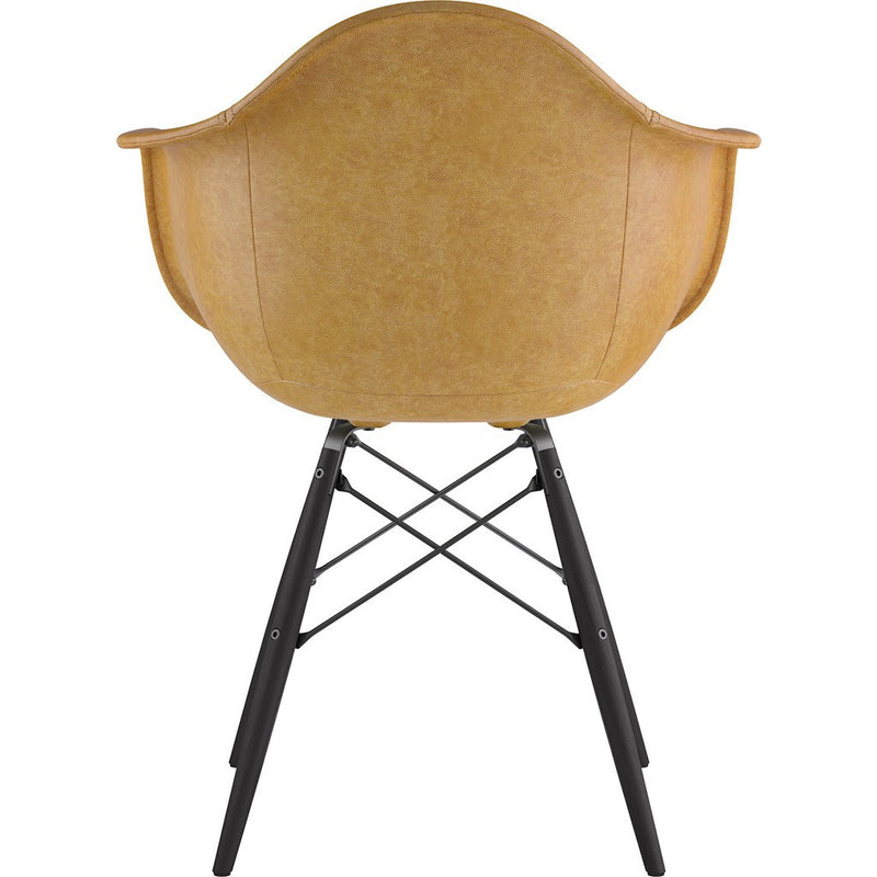 NyeKoncept Mid Century Dowel Arm Chair | Aged Maple/Gunmetal 332016EW3