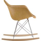 NyeKoncept Mid Century Rocker  Chair | Aged Maple/Nickel 332016RO1