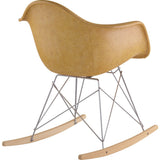 NyeKoncept Mid Century Rocker  Chair | Aged Maple/Nickel 332016RO1