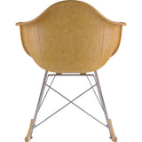 NyeKoncept Mid Century Rocker  Chair | Aged Maple/Nickel 332016RO1