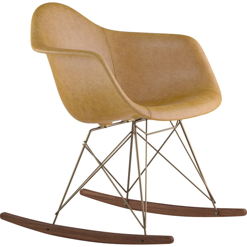 NyeKoncept Mid Century Rocker  Chair | Aged Maple/Brass 332016RO2