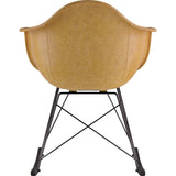 NyeKoncept Mid Century Rocker  Chair | Aged Maple/Gunmetal 332016RO3