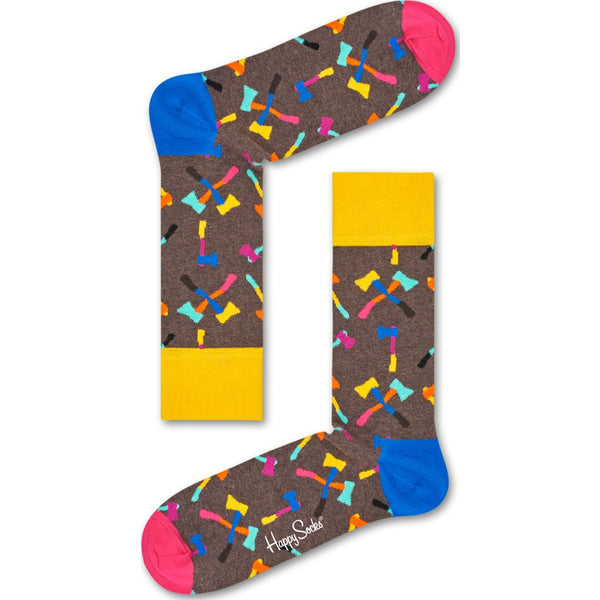 Happy Socks Axe Socks | Brown/Blue AXE01-8000-211