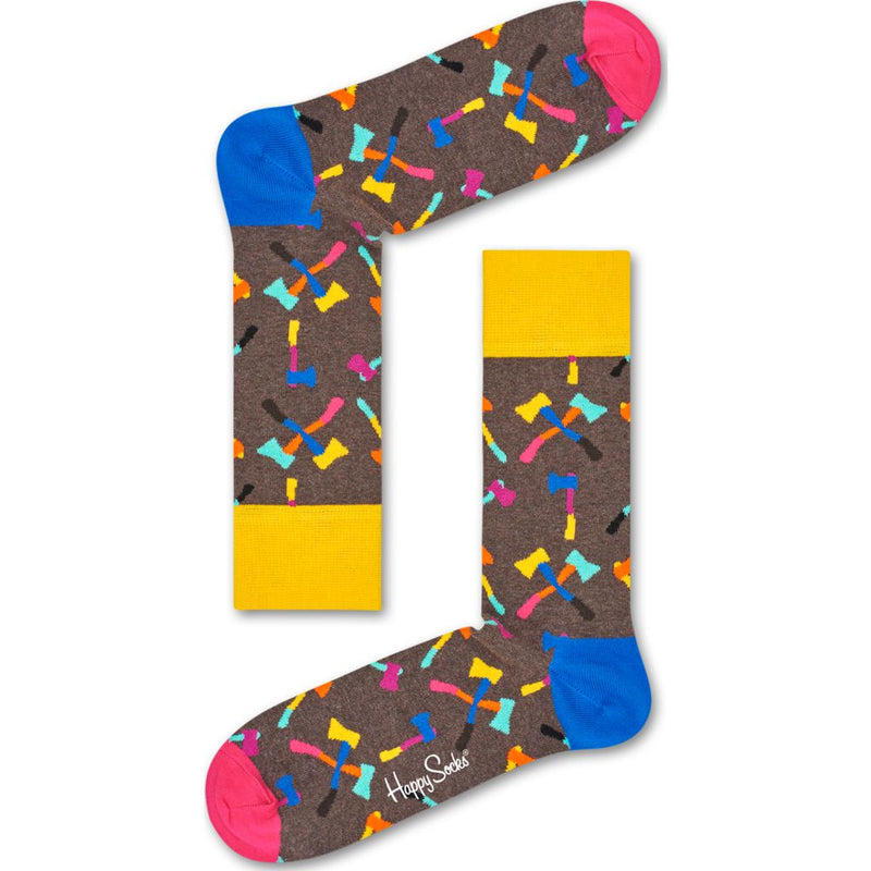 Happy Socks Axe Socks | Brown/Blue AXE01-8000-211