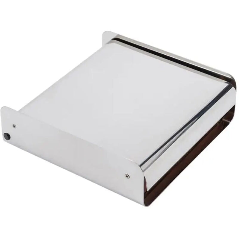 Danese Milano Ciera Box | Polished Stainless Steel/Rosewood