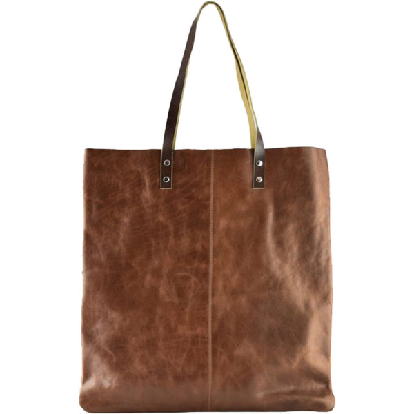 Kiko Leather Classy Tote Bag | Brown