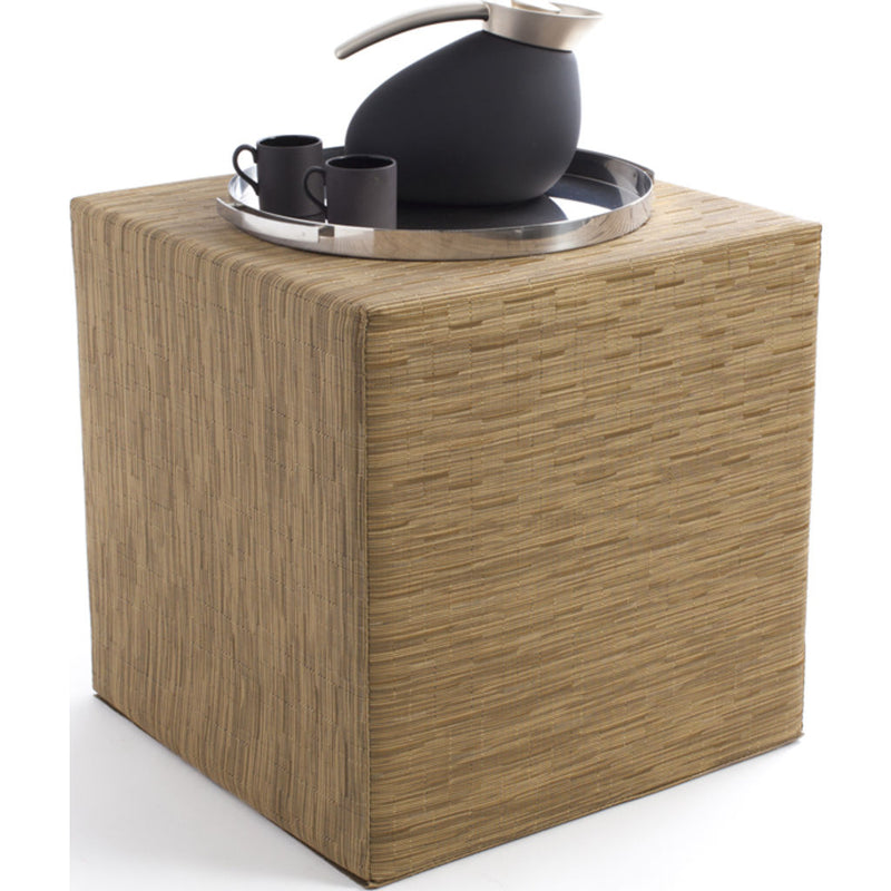 Chilewich Bamboo Cube Accent Table | Camel - 340111-002