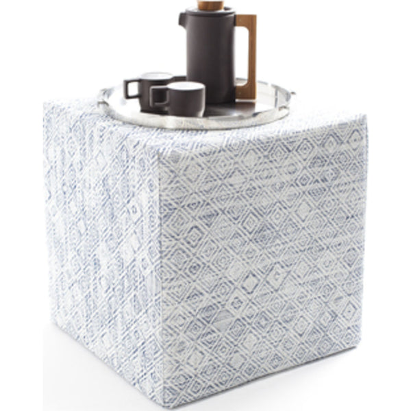 Chilewich Mosaic Cube Accent Table | Blue - 340122-001