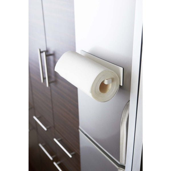 Yamazaki Plate Magnet Paper Towel Holder | White