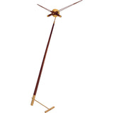 Nomon Pisa G Floor Clock | Brass/Walnut