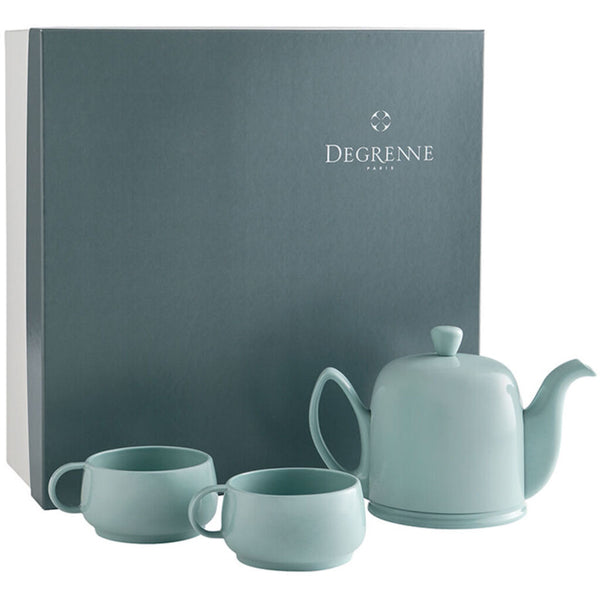 Degrenne Salam Teapot and 2 Mugs Gift Box | Monochrome