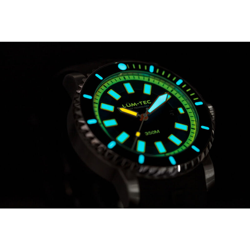 Lum-Tec 350M-3 Diving Watch | Steel Strap