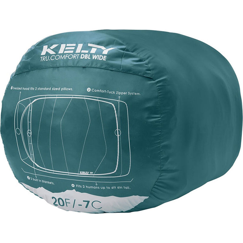 Kelty Tru.Comfort Doublewide 20F Deep Teal Sleeping Bag