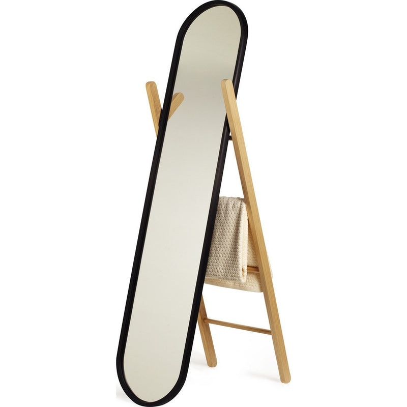 Umbra Hub Floor Mirror | Black/Natural 358375-045