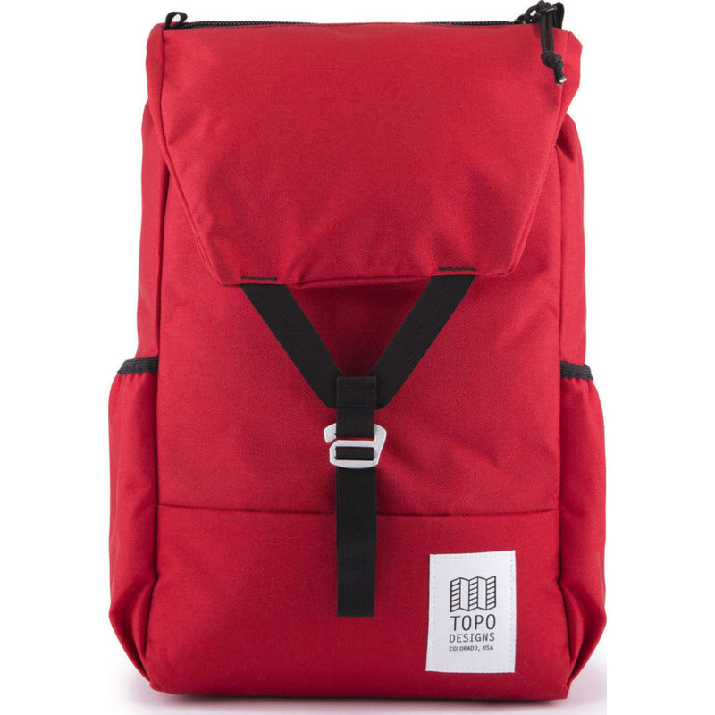 Topo Designs Y-Pack Commuter Backpack | Red TDYPF17RD