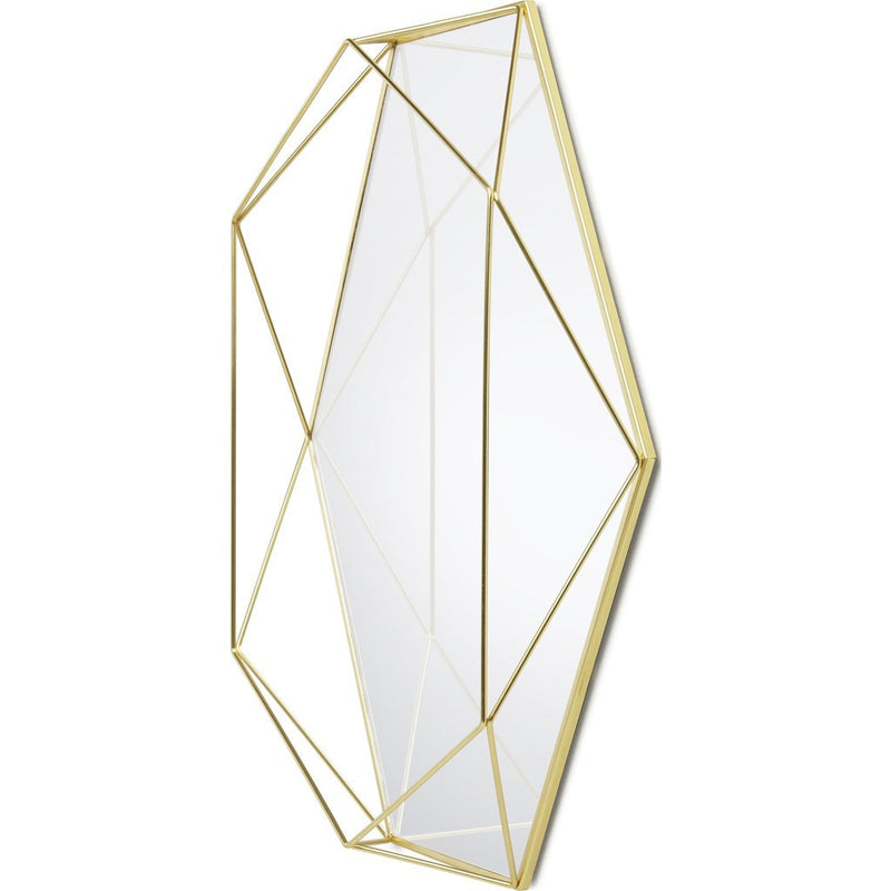 Umbra Prisma Mirror | Clear/Brass 358776-165