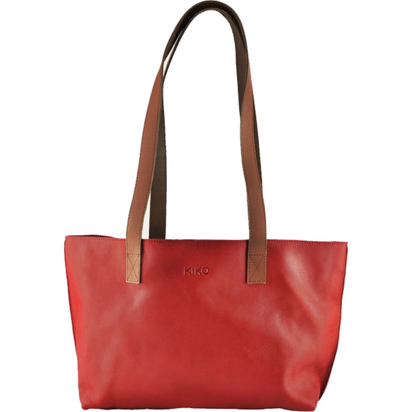 Kiko Leather Perfect Tote Bag | Red