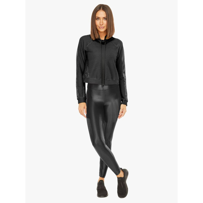 Koral Pump Open Mesh Pullover | Black