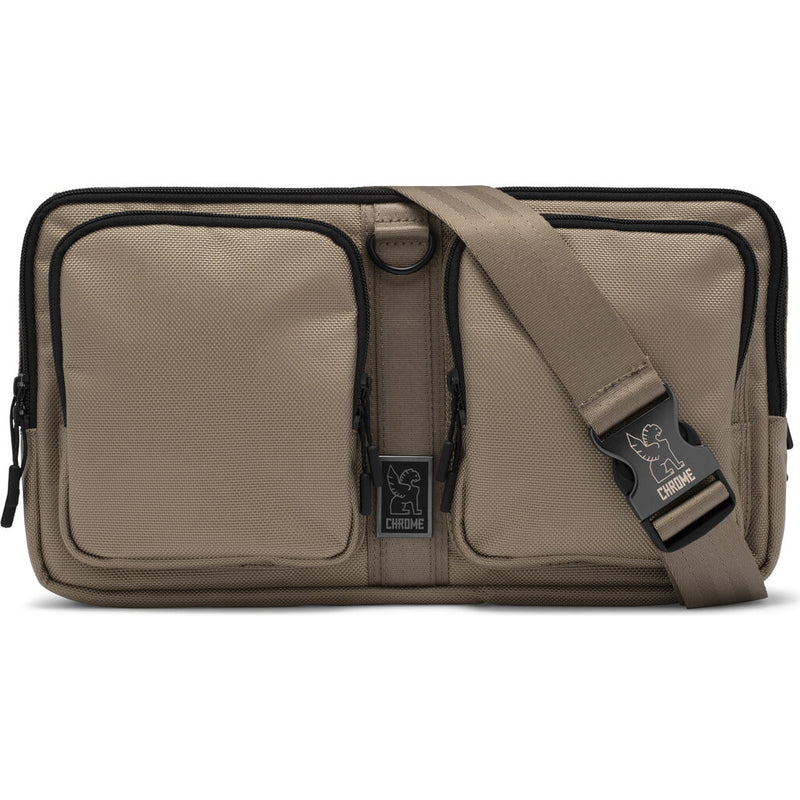 Chrome Mixed Segment Sling Bag | 9L Brown BG-240-DUNE-NA