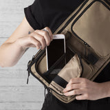 Chrome Mixed Segment Sling Bag | 9L Brown BG-240-DUNE-NA