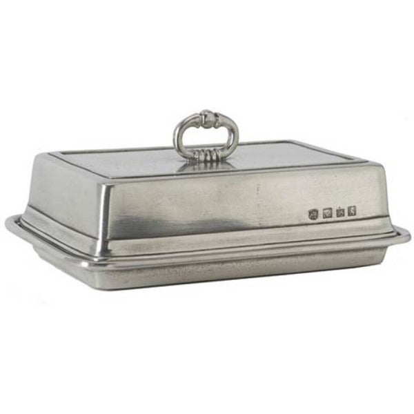 Match Double Butter Dish with Cover