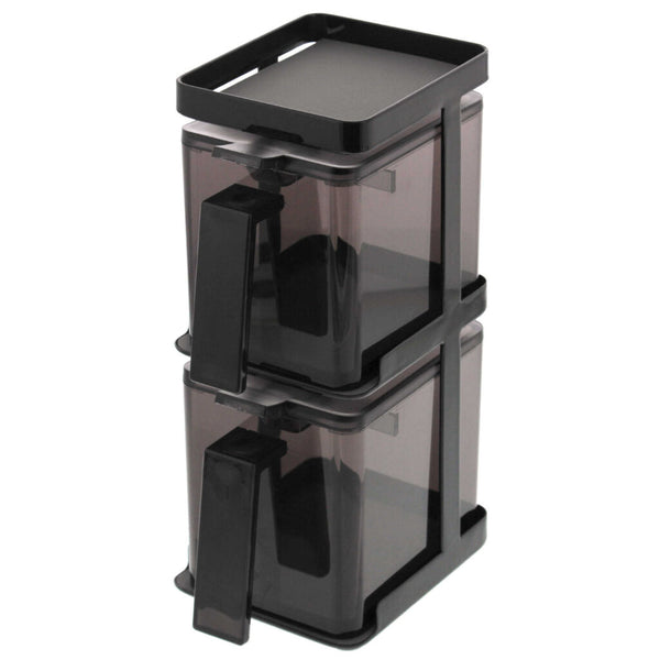 Yamazaki Tower Salt & Sugar 2 Containers W/ Vertical Rack