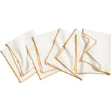 Zestt Monterey Set of 4 Organic Cotton Dinner Napkins | Citron