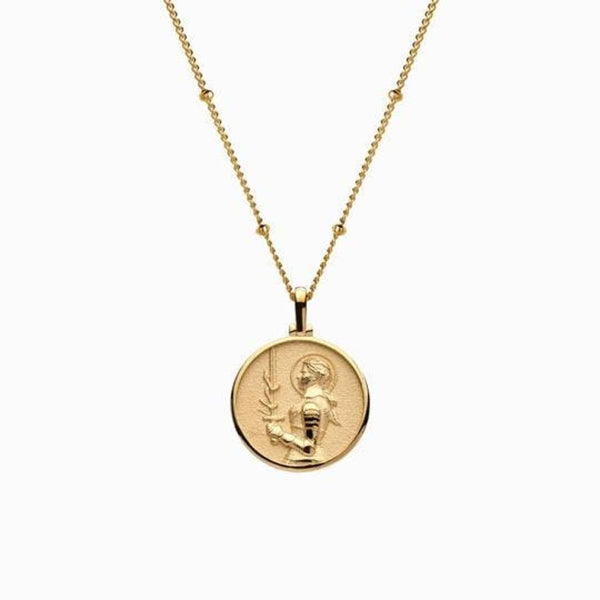 Awe Inspired Mini Joan of Arc Necklace | Saturn Chain