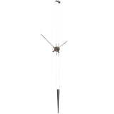 Nomon Pendulo T Wall Clock | Graphite Finished Brass/Walnut