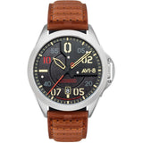 AVI-8 P-51 Mustang Hitchcock AV-4086-01 Meadow Brook Japanese Automatic Watch | Stainless Steel/Brown/Black