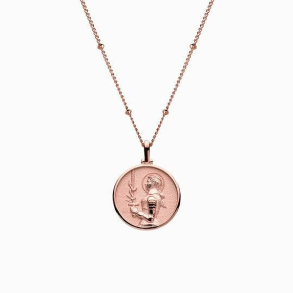 Awe Inspired Mini Joan of Arc Necklace | Saturn Chain