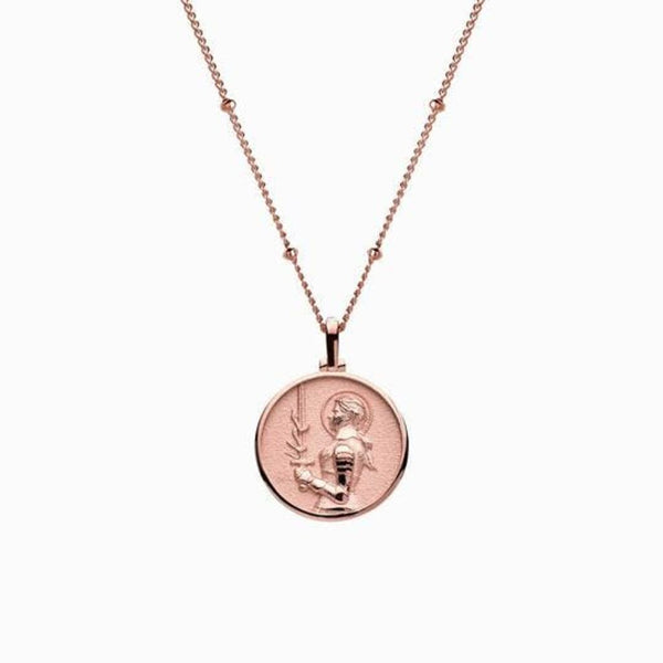 Awe Inspired Mini Joan of Arc Necklace | Saturn Chain