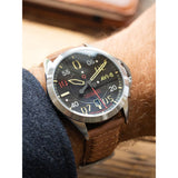AVI-8 P-51 Mustang Hitchcock AV-4086-01 Meadow Brook Japanese Automatic Watch | Stainless Steel/Brown/Black
