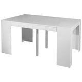Symbiosis Elastic Expandable Console Table | White