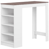 Symbiosis Aravis Dining Bar Table | White / Concrete