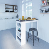 Symbiosis Aravis Dining Bar Table | White / Concrete